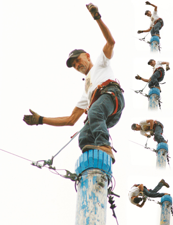 Le spectacle des grimpeurs de poteaux fera un retour triomphal au Festival acadien!
