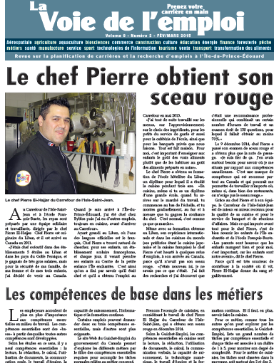 Un de nos gagnants Lauriers en vedette dans La Voie de l’emploi