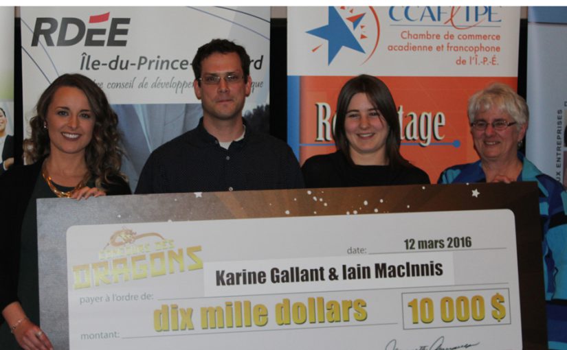Les « dragons » choisissent Karine Gallant et Iain MacInnes comme gagnants du prix de 10 000 $