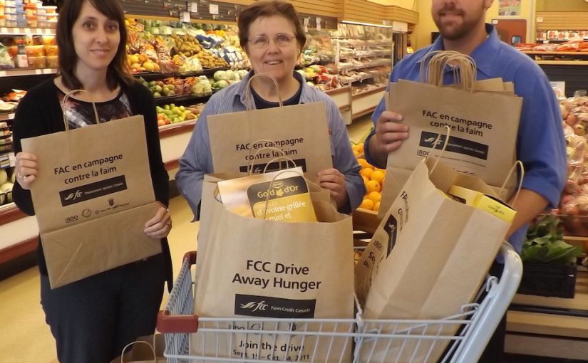 La région Évangéline encouragée de contribuer des aliments pour les banques alimentaires