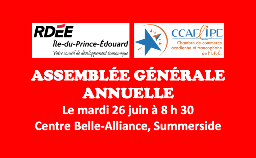 Élections et changement d’un siège au CA prévus pendant l’AGA de RDÉE ÎPÉ et de la CCAFLIPE