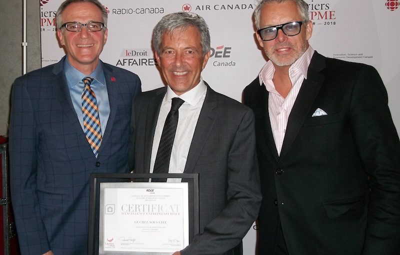 La Coopérative Le Chez-nous remporte le prix national Lauriers de la PME 2018, catégorie « Entreprise de service »