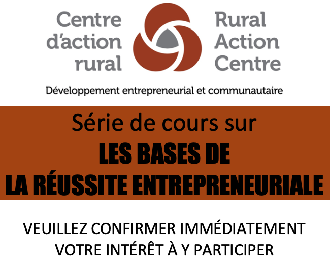 Vous seriez intéressés dans un cours en français sur « Les bases de la réussite entrepreneuriale »?