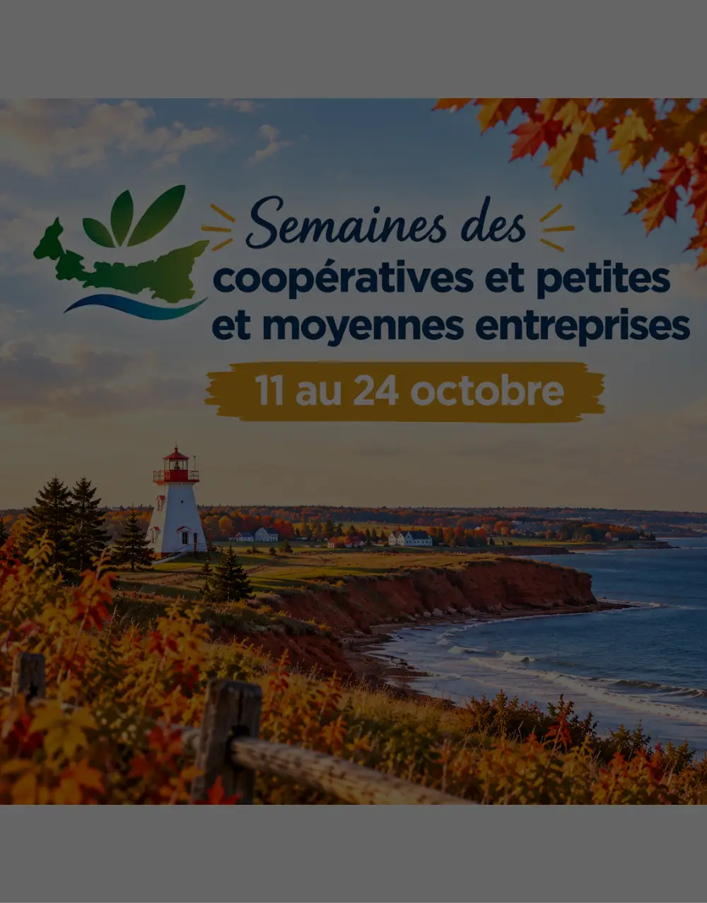 Poster for the Cooperative and SME Weeks, October 11 to 24