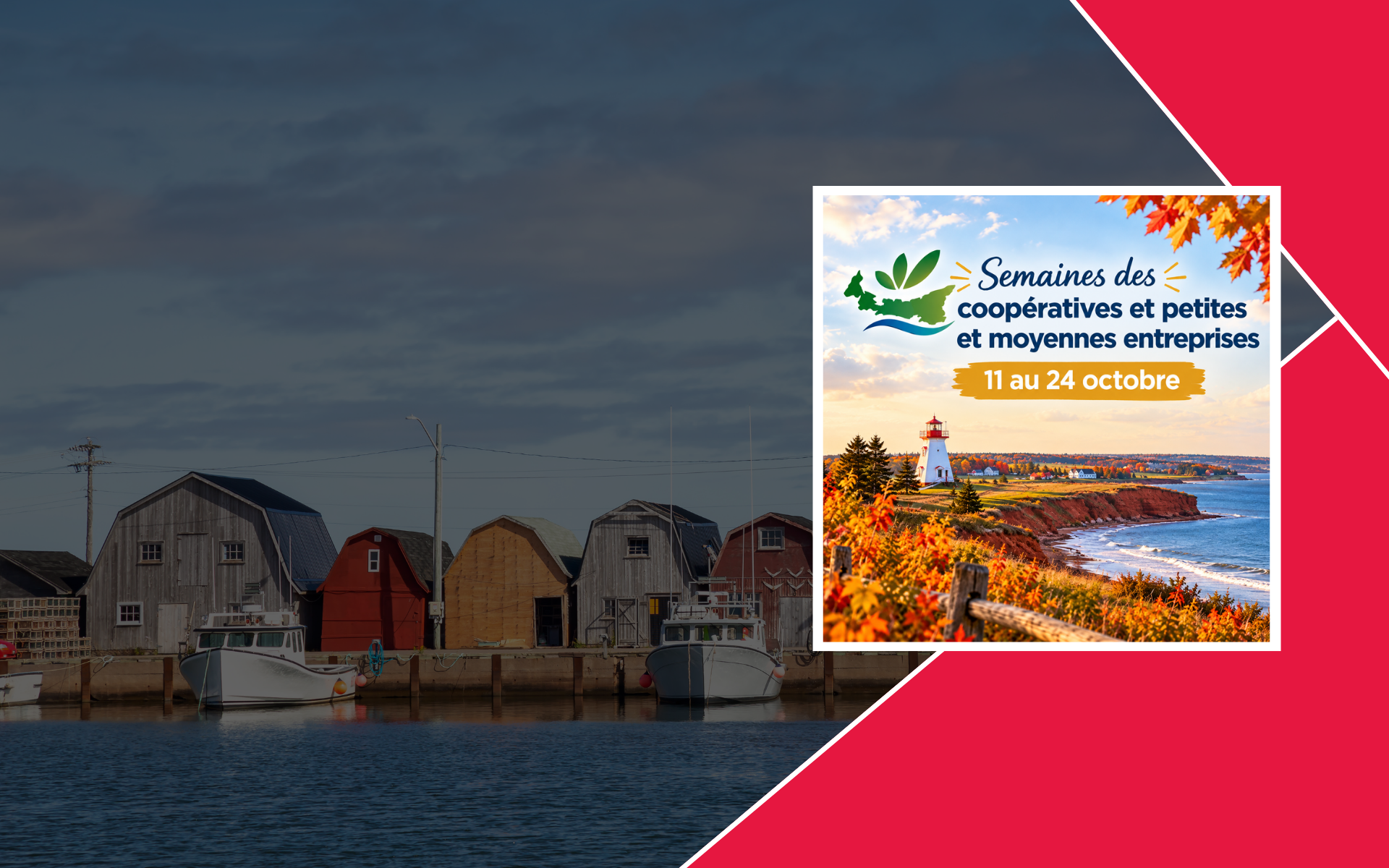 Poster for the Cooperative and SME Weeks, October 11 to 24